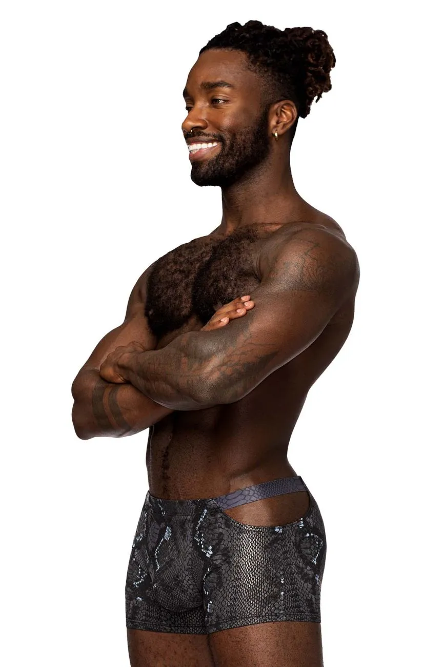 Clothing_Male Power_Mens Underwear Male Power 153-282 S-naked Pouch Short Color Black-Blue