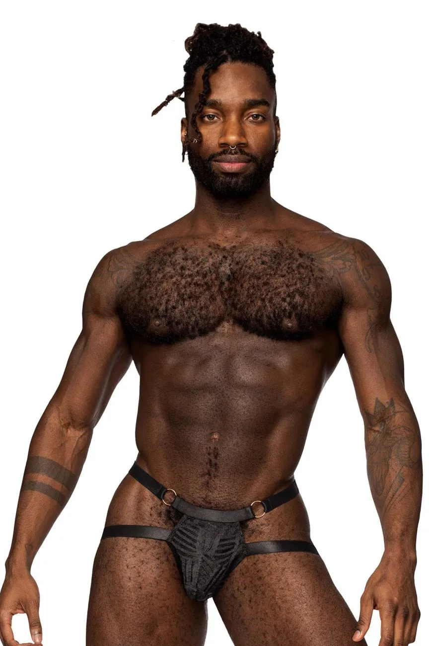 Clothing_Male Power_Mens Underwear Male Power 387-284 Rude Awakening Ring Jock Color Black