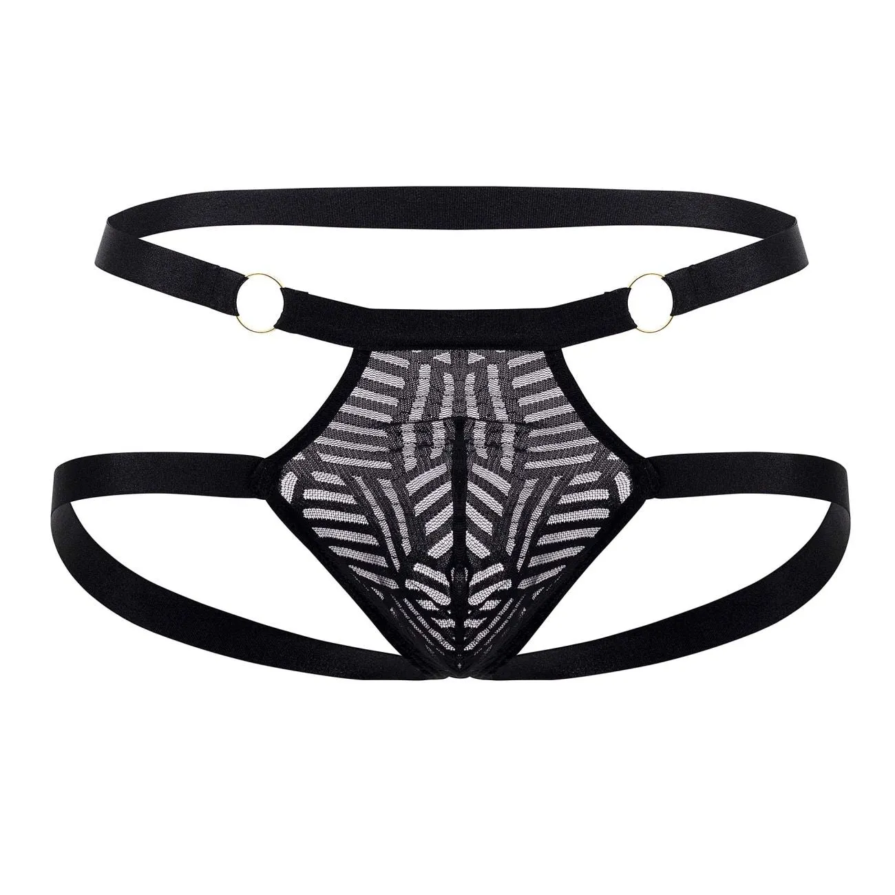 Clothing_Male Power_Mens Underwear Male Power 387-284 Rude Awakening Ring Jock Color Black