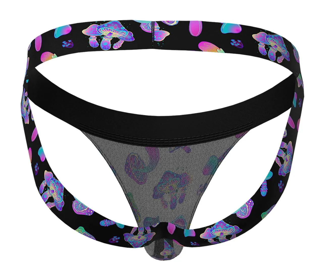 Clothing_Male Power_Mens Underwear Male Power 390-294 Hazy Dayz Jock Color Mushrooms