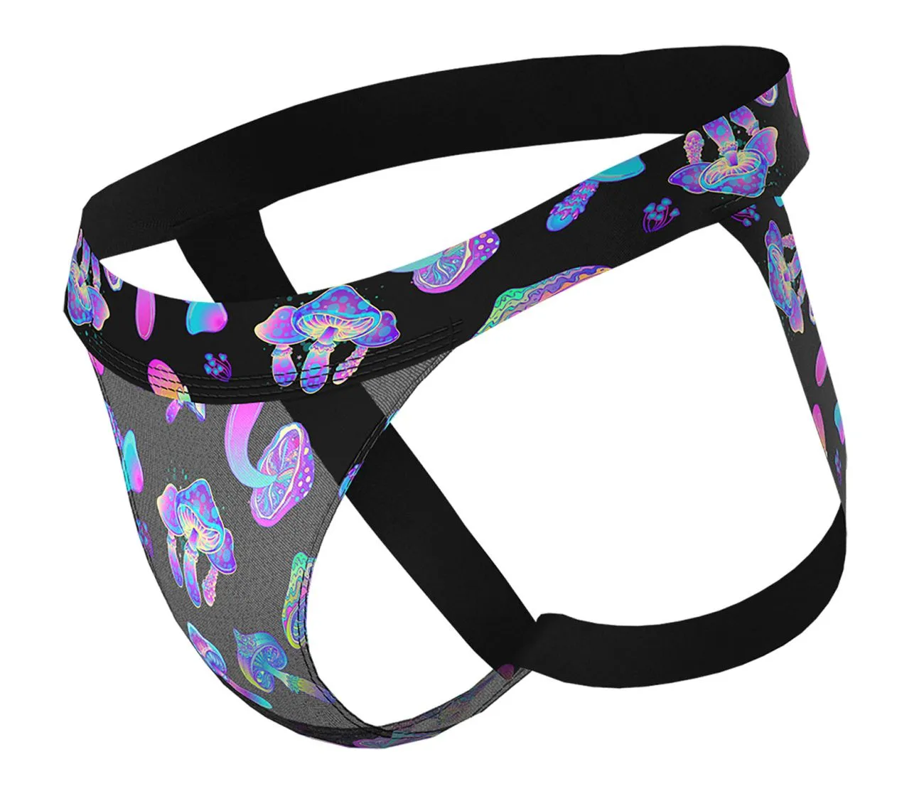 Clothing_Male Power_Mens Underwear Male Power 390-294 Hazy Dayz Jock Color Mushrooms