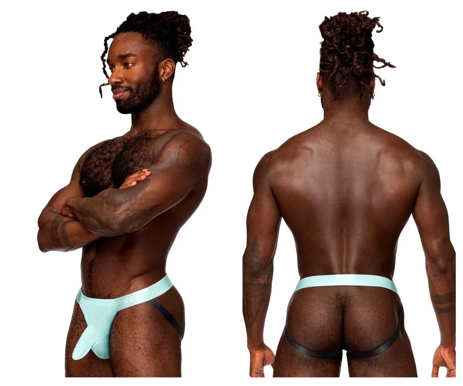 Clothing_Male Power_Mens Underwear Male Power 399-281 Easy Breezy Jock Sleeve Color Aqua