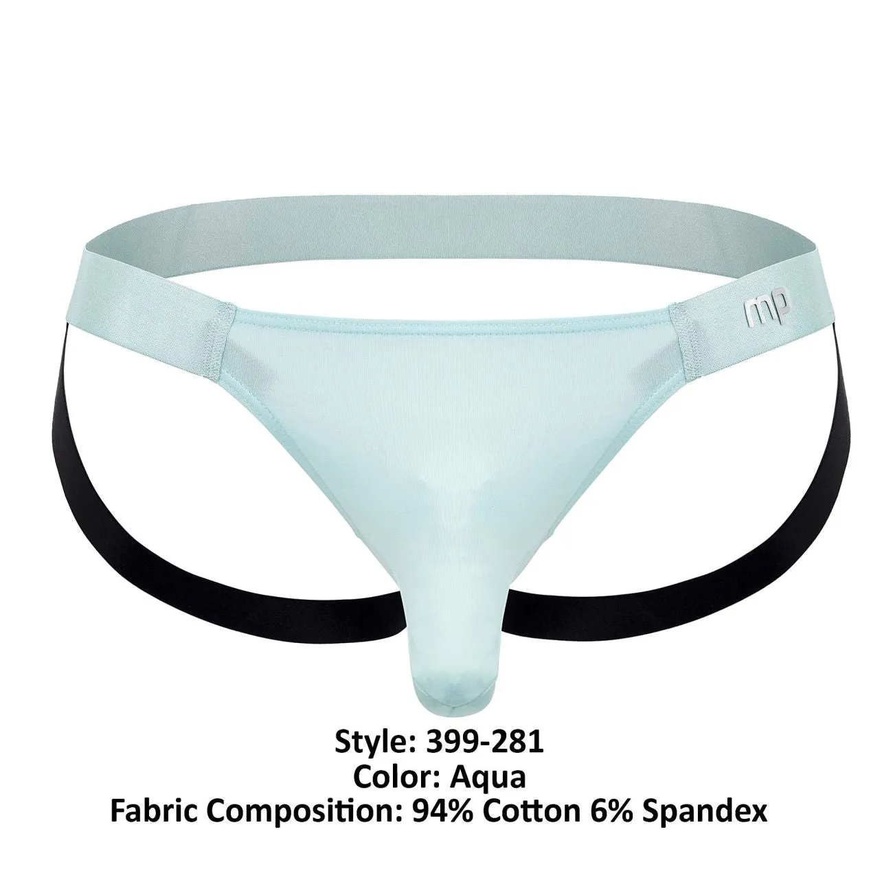 Clothing_Male Power_Mens Underwear Male Power 399-281 Easy Breezy Jock Sleeve Color Aqua