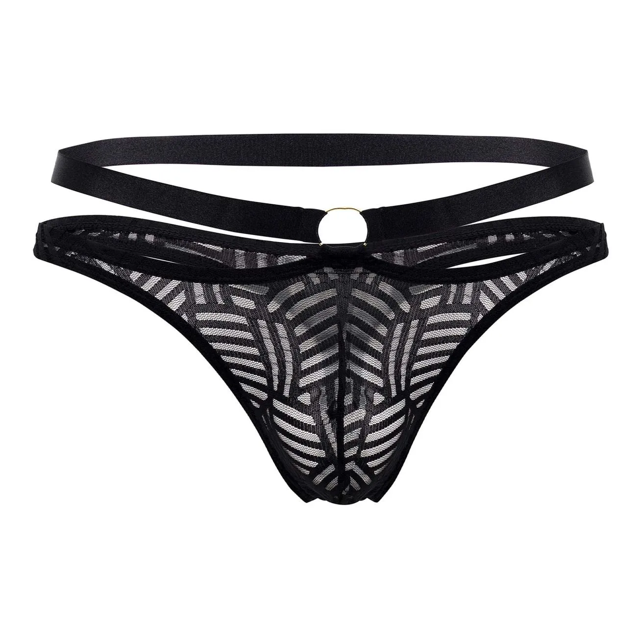 Clothing_Male Power_Mens Underwear Male Power 415-284 Rude Awakening Strap Thong Color Black