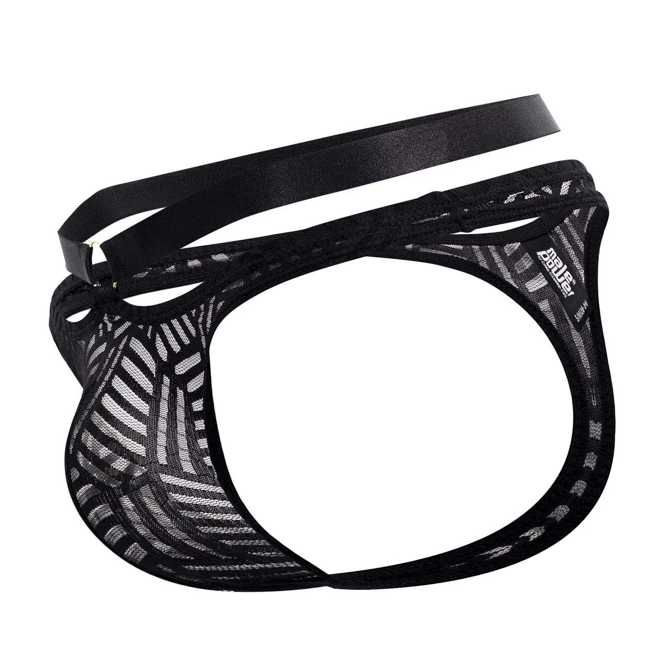 Clothing_Male Power_Mens Underwear Male Power 415-284 Rude Awakening Strap Thong Color Black