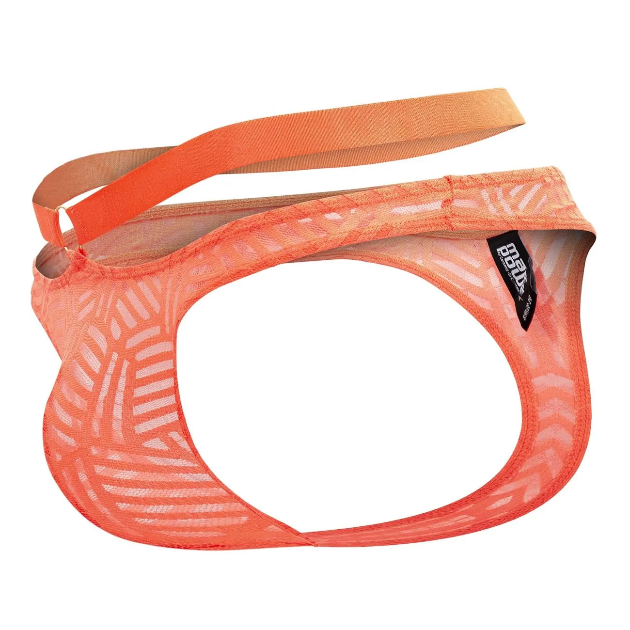 Clothing_Male Power_Mens Underwear Male Power 415-284 Rude Awakening Strap Thong Color Neon Orange