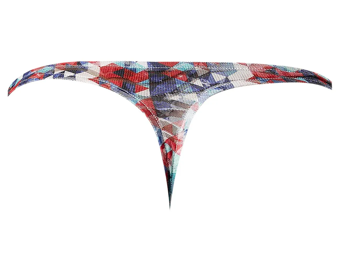 Clothing_Male Power_Mens Underwear Male Power 431-293 Your Lace Or Mine Bong Thong Color Red-White-Blue