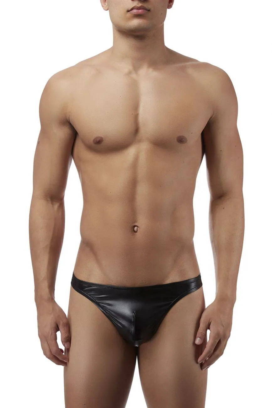 Clothing_Male Power_Mens Underwear Male Power 440003 Liquid Onyx Classic Thong Color Black