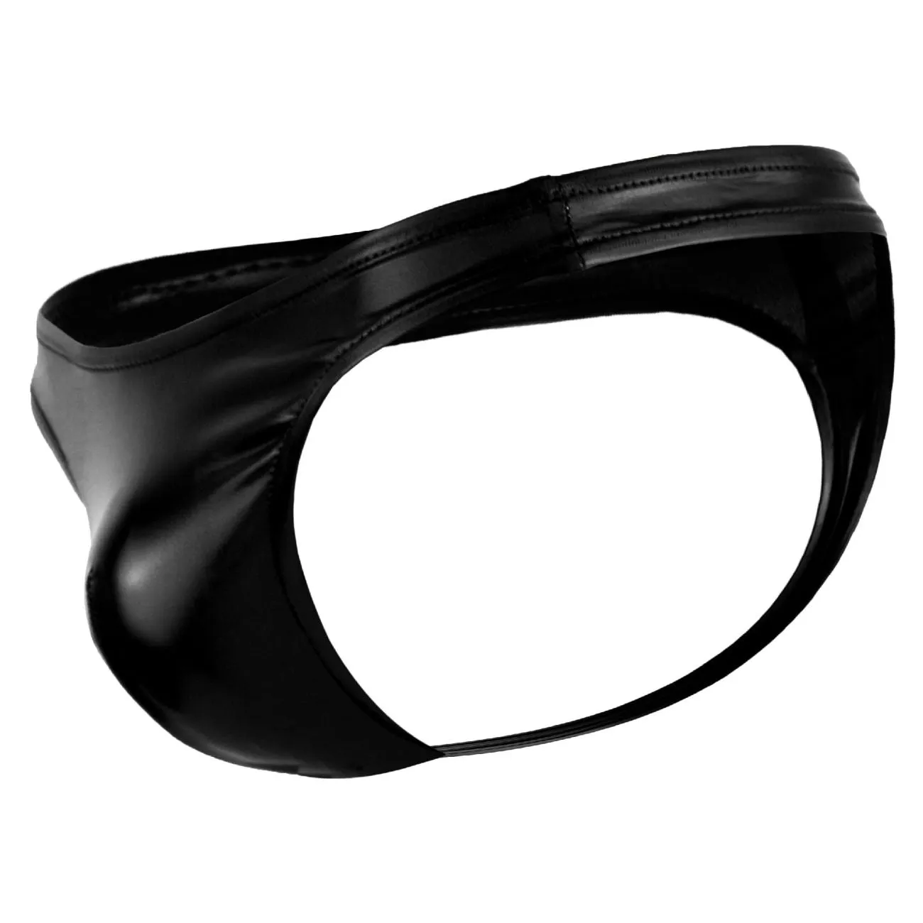 Clothing_Male Power_Mens Underwear Male Power 440003 Liquid Onyx Classic Thong Color Black