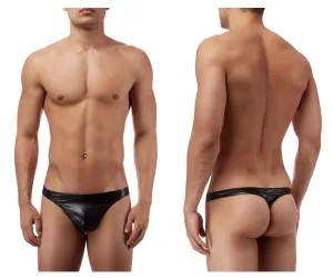 Clothing_Male Power_Mens Underwear Male Power 440003 Liquid Onyx Classic Thong Color Black