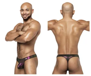 Clothing_Male Power_Mens Underwear Male Power 443-277 Hocus Pocus Uplift Bong Thong Color Purple