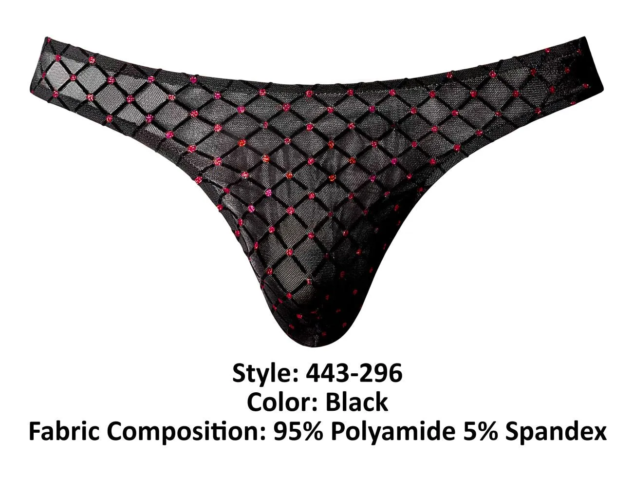 Clothing_Male Power_Mens Underwear Male Power 443-296 Widow Maker Classic Thong Color Black