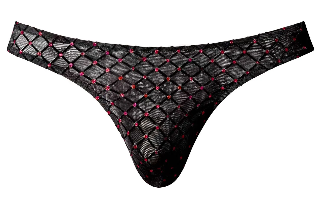 Clothing_Male Power_Mens Underwear Male Power 443-296 Widow Maker Classic Thong Color Black