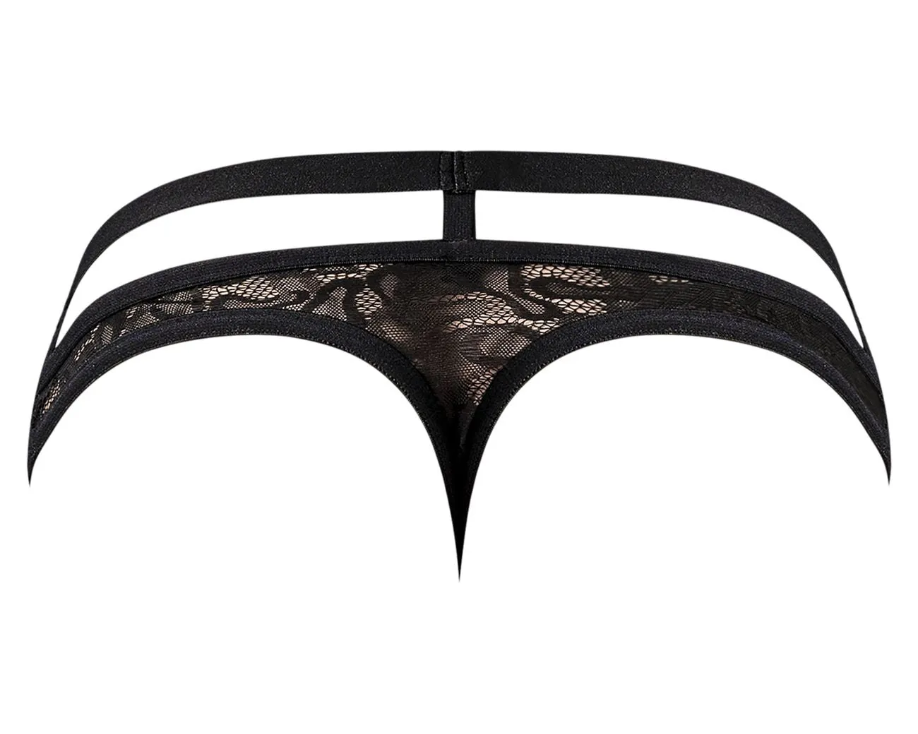 Clothing_Male Power_Mens Underwear Male Power 446-289 Lucifer Cut Out Strappy Thong Color Black
