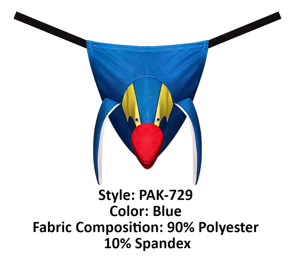 Clothing_Male Power_Mens Underwear Male Power PAK-729 Novelty Blue Swallow Color Blue