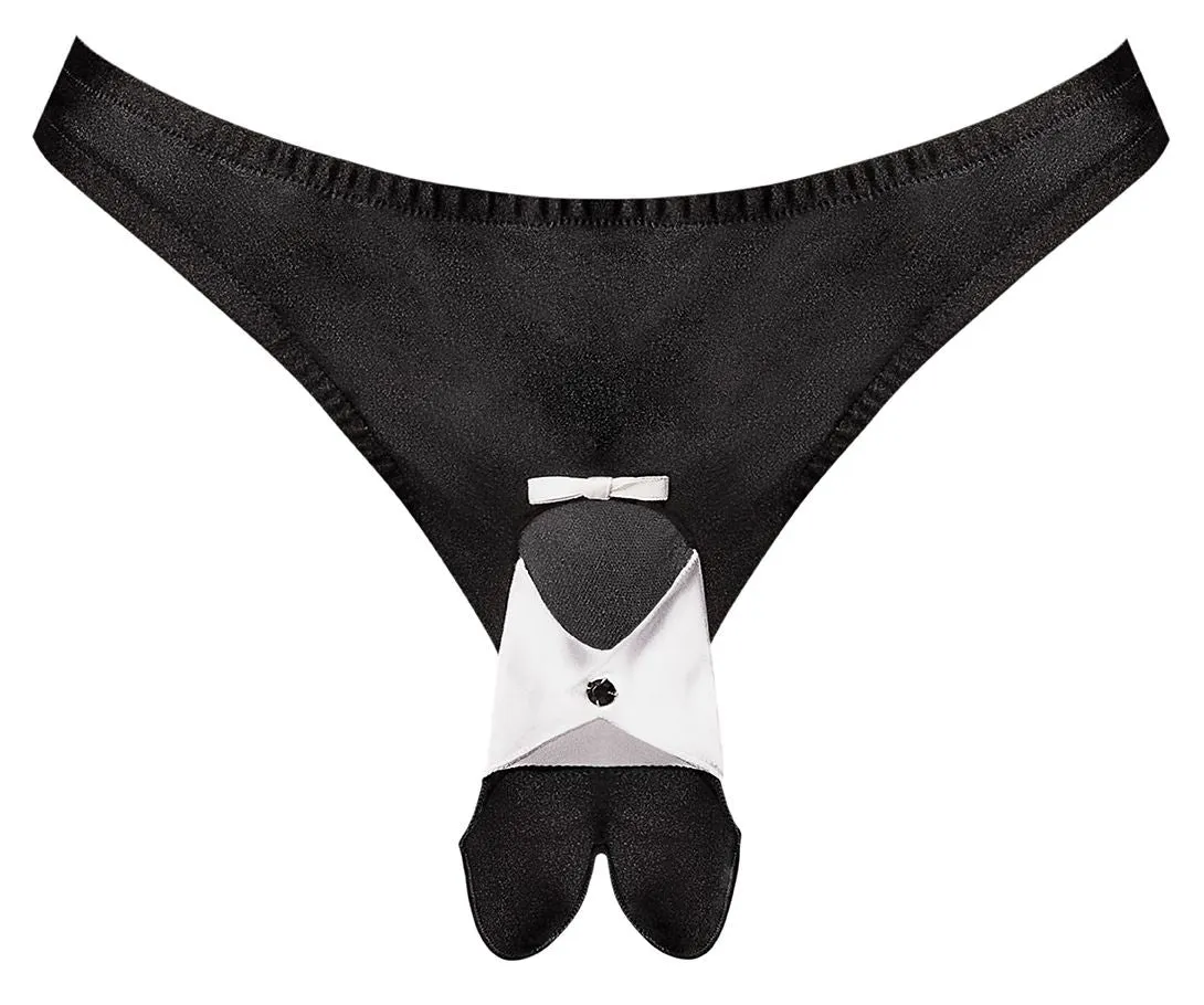 Clothing_Male Power_Mens Underwear Male Power PAK-730 Novelty Dapper Dick Color Black