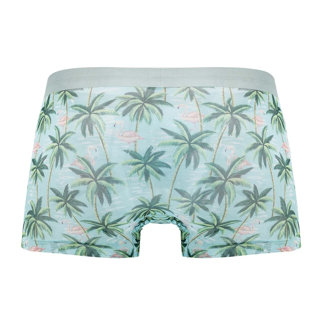 Clothing_Male Power_Mens Underwear Male Power SMS-011 Sheer Prints Seamless Short Color Flamingo