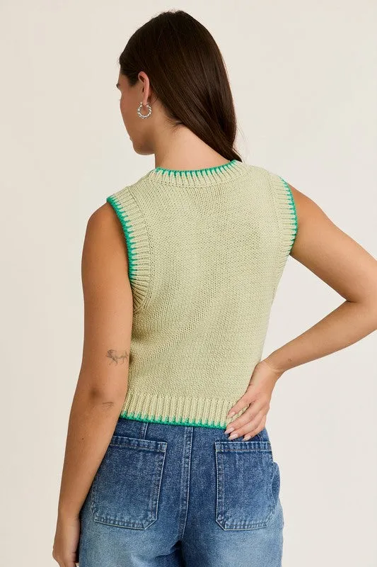Cozy & Chic Sleeveless Crew Neck Sweater