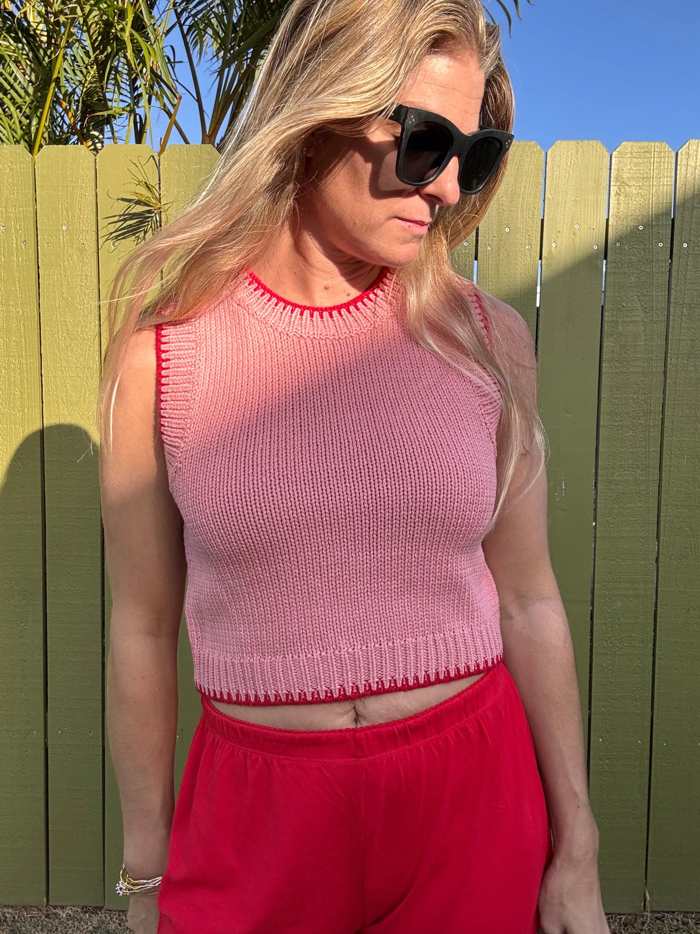 Cozy & Chic Sleeveless Crew Neck Sweater