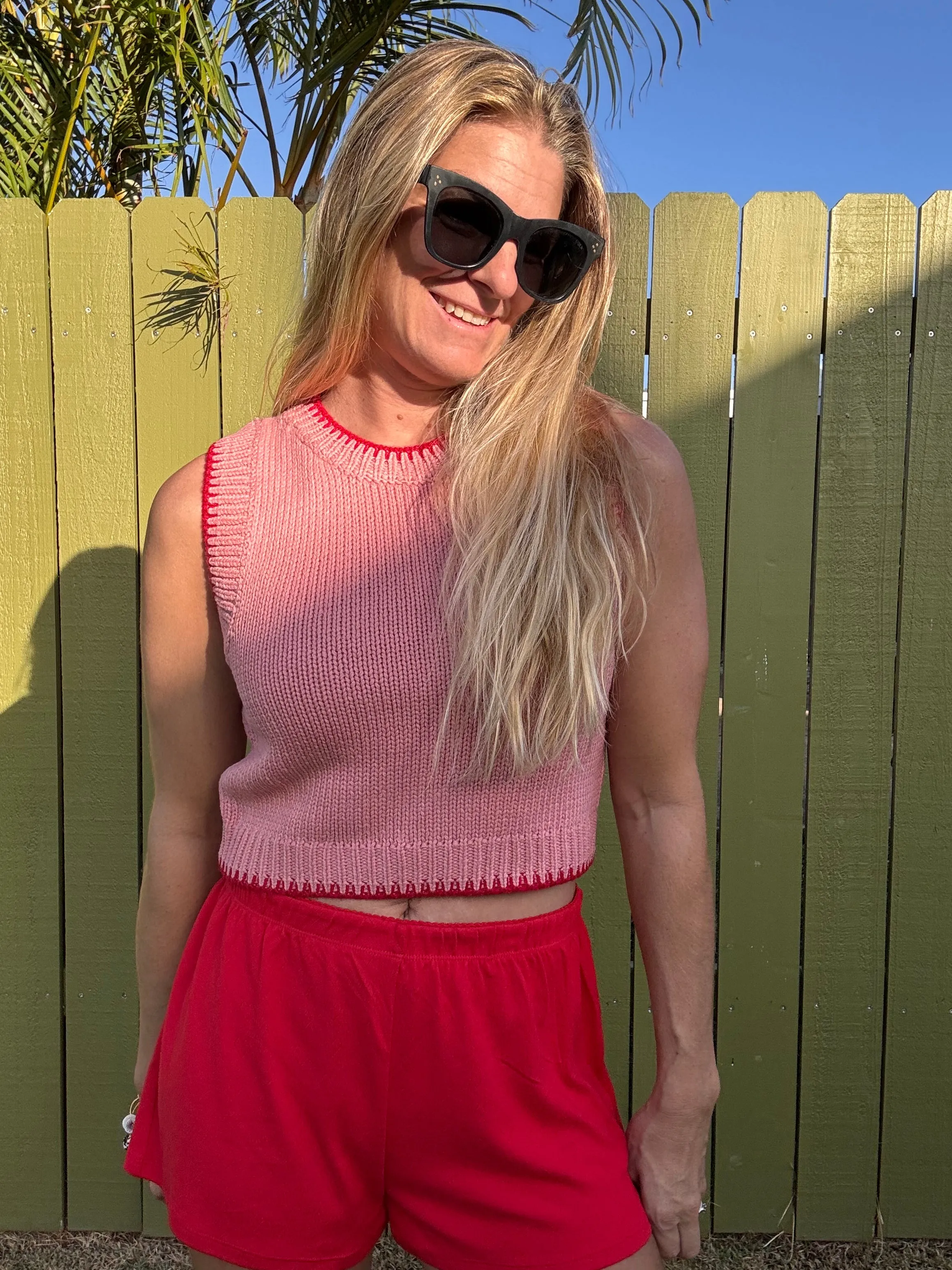 Cozy & Chic Sleeveless Crew Neck Sweater
