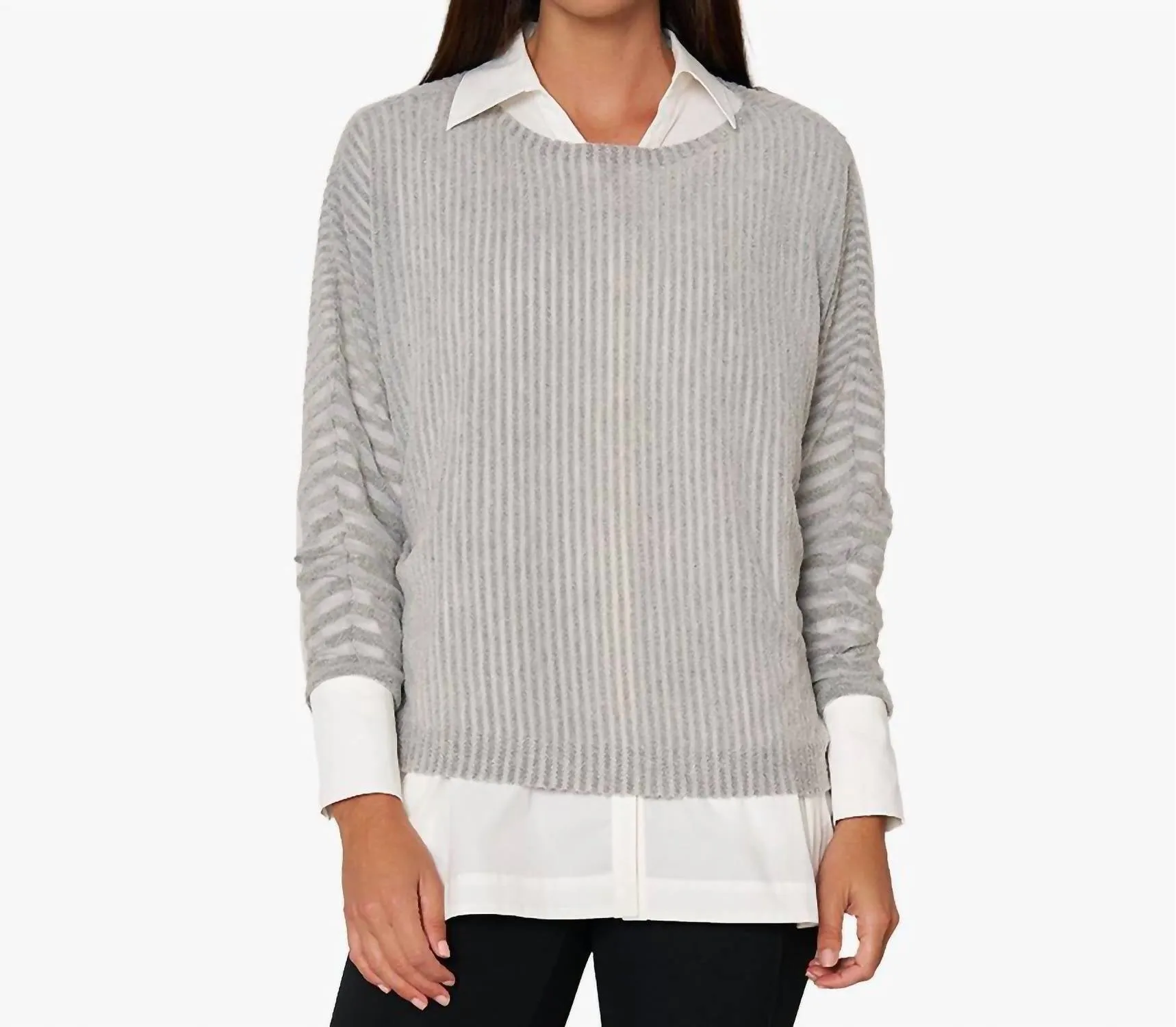 Cozy Chic Pullover In Heather