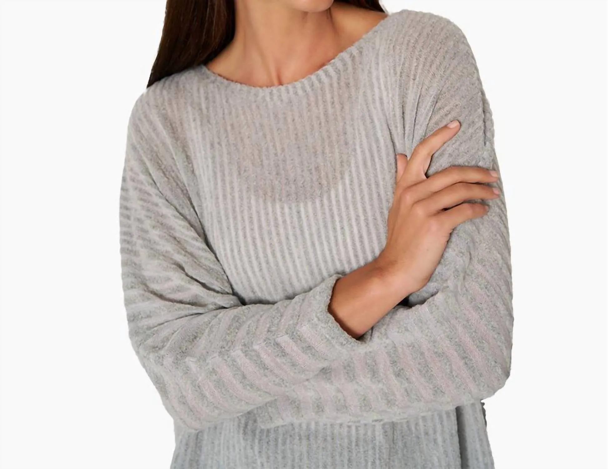 Cozy Chic Pullover In Heather