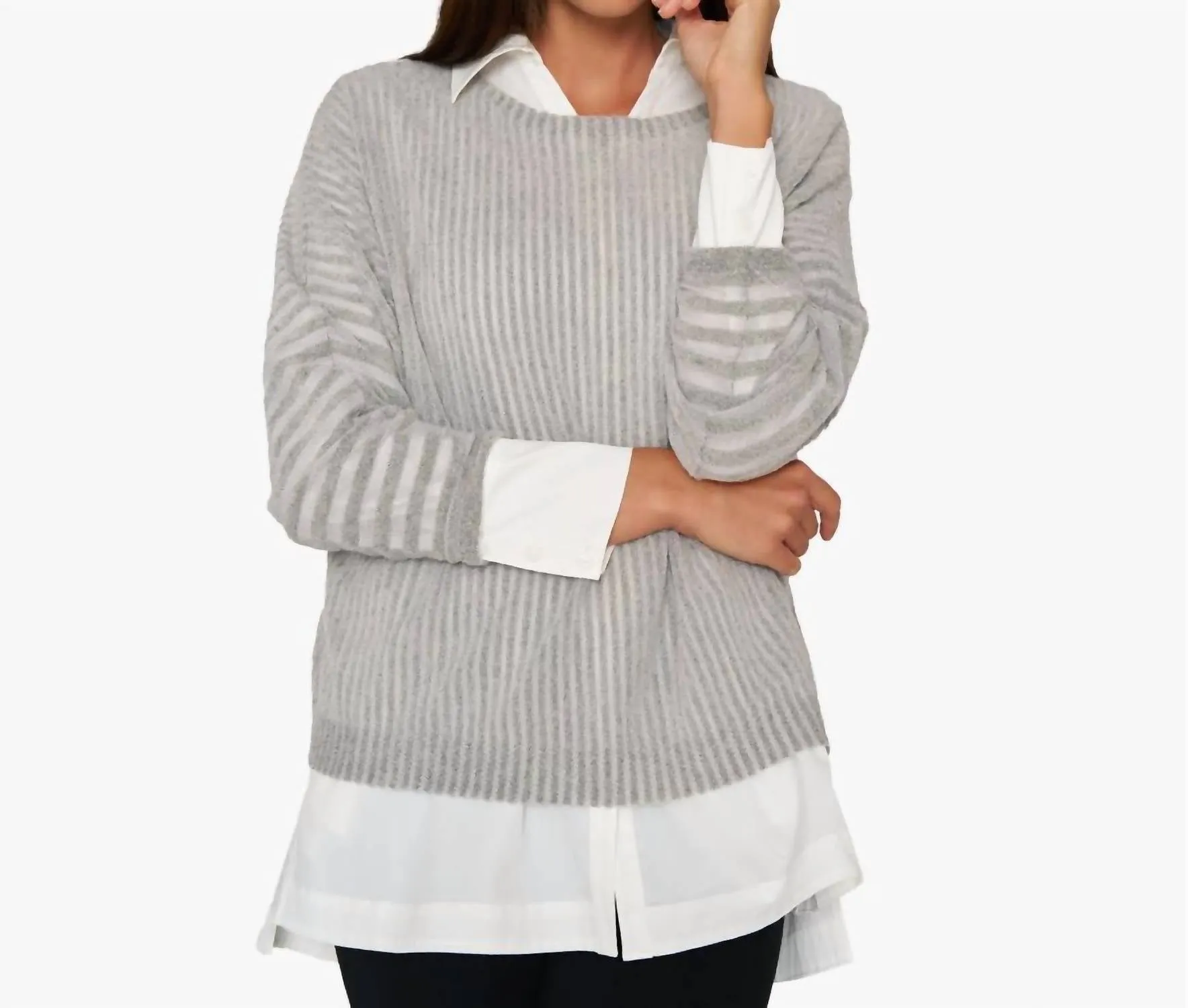 Cozy Chic Pullover In Heather