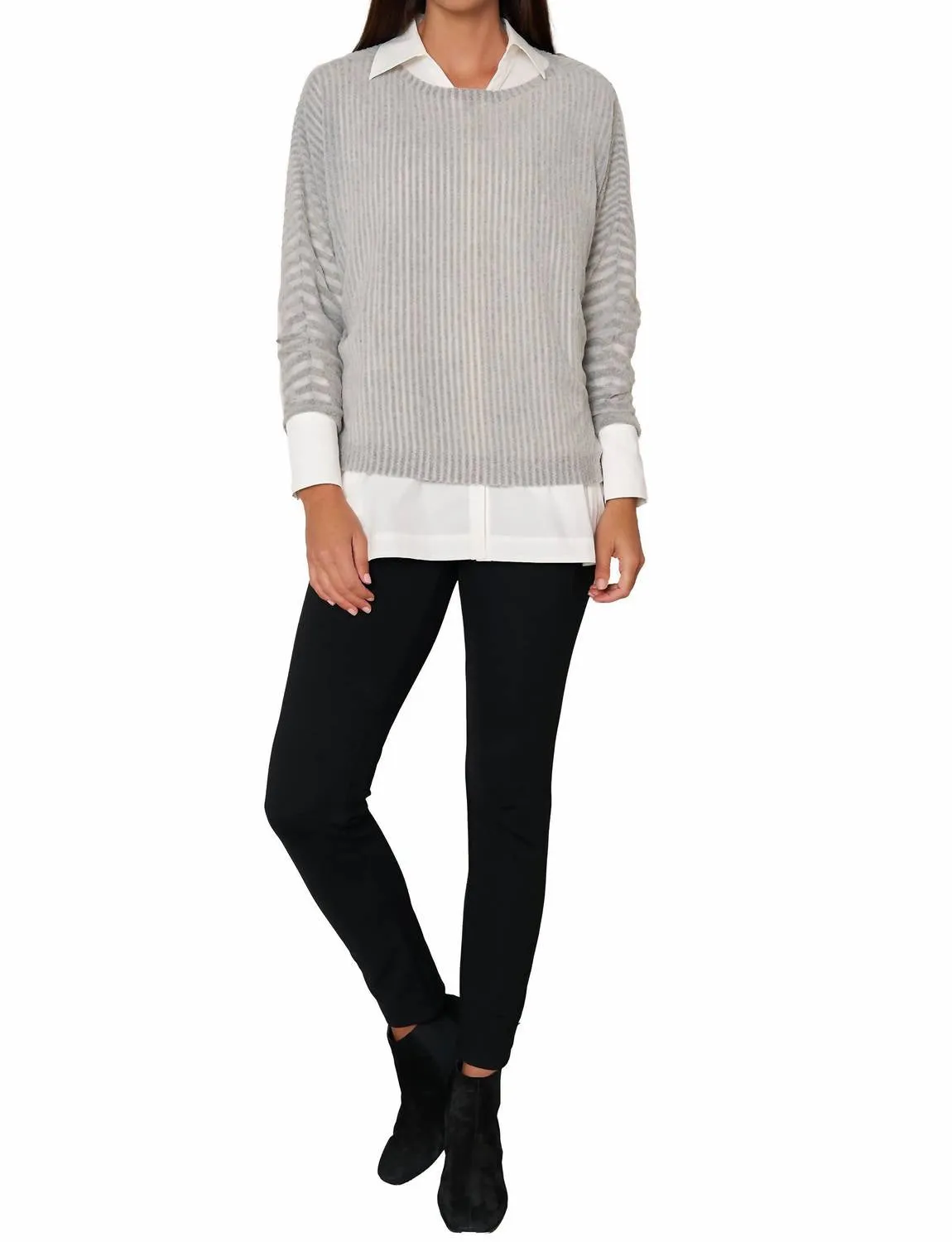 Cozy Chic Pullover In Heather