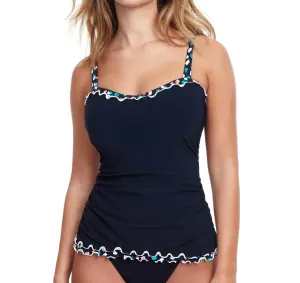 D-Cup Underwire Tankini Top In Gin Fizz Black