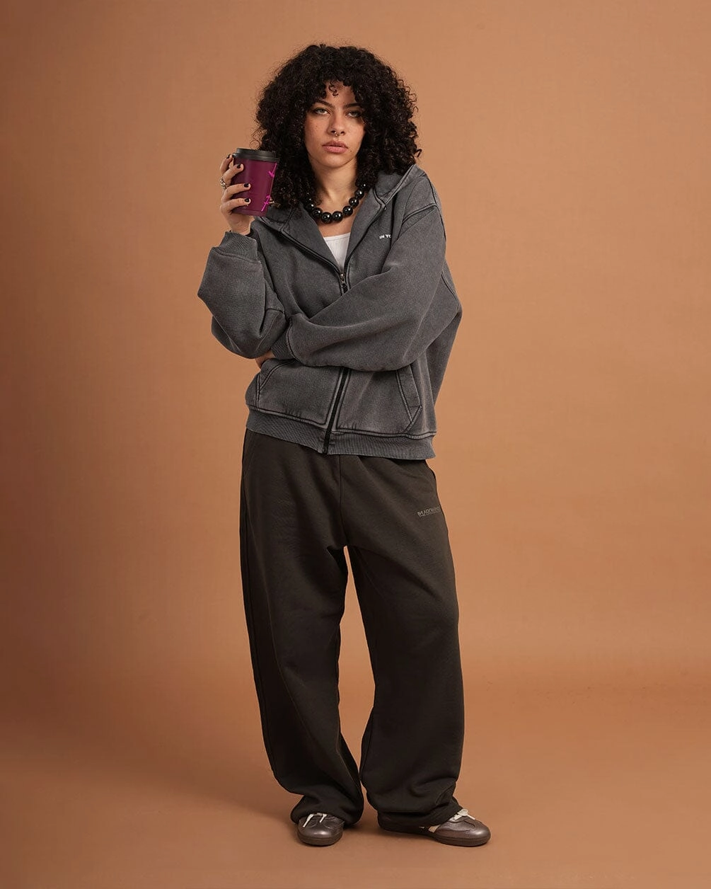 Dark Grey Wide Leg Swants