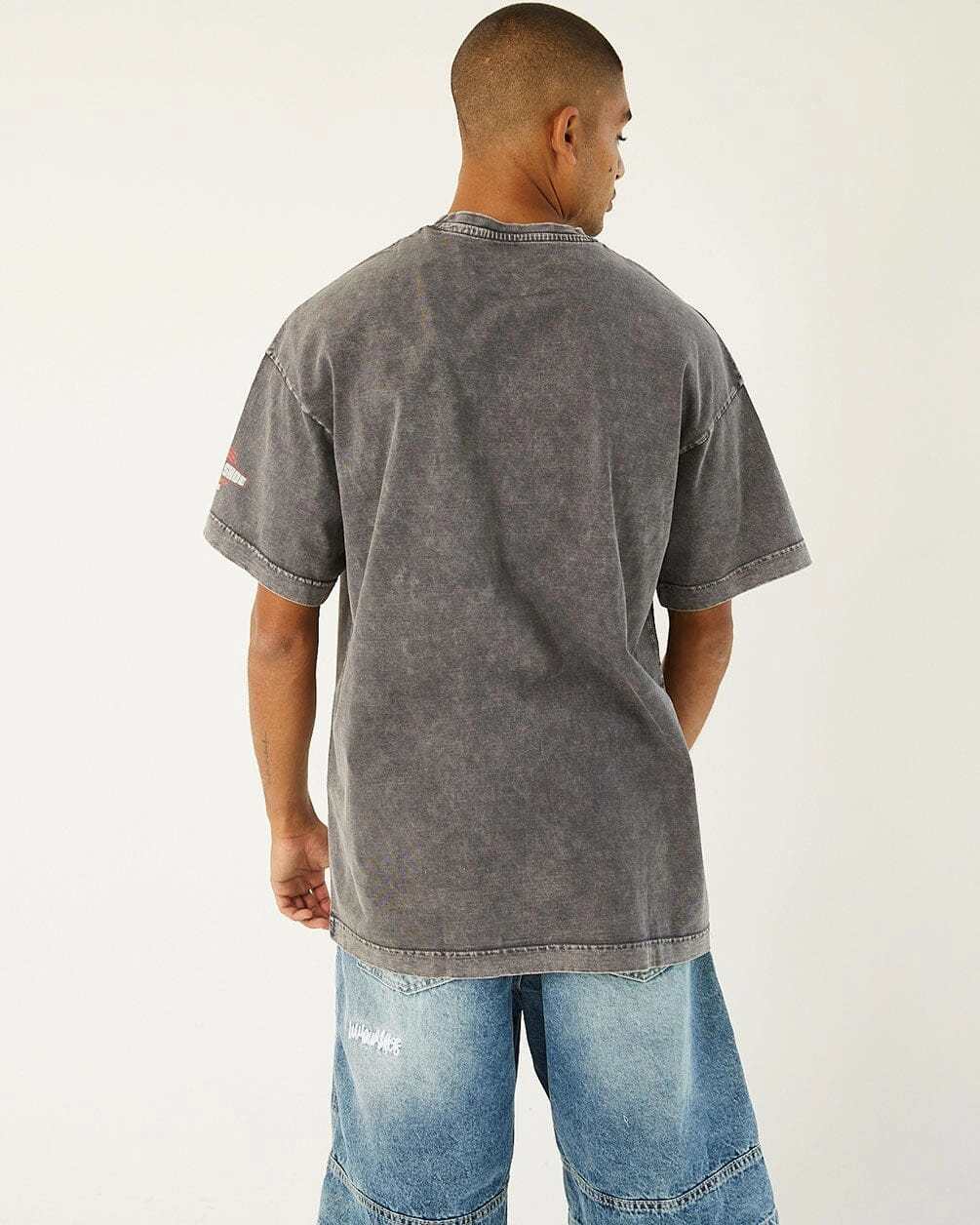 Digital Senses Acid Washed Oversized Tee