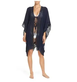 Embroidered Serendipity Swim Cover Up In Blue