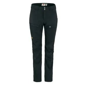 Fjallraven Womens Abisko Midsummer Trousers Short Leg Black