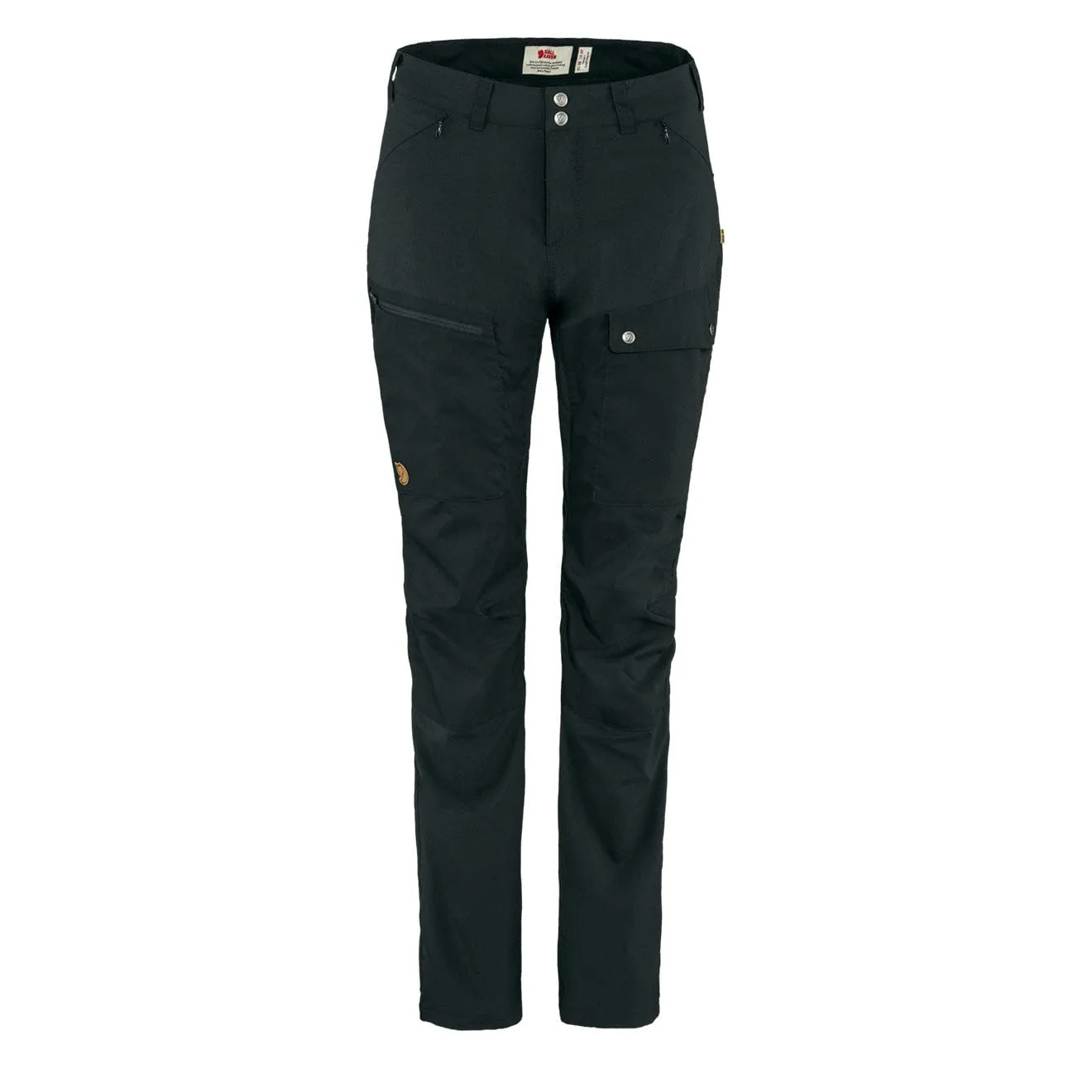 Fjallraven Womens Abisko Midsummer Trousers Short Leg Black