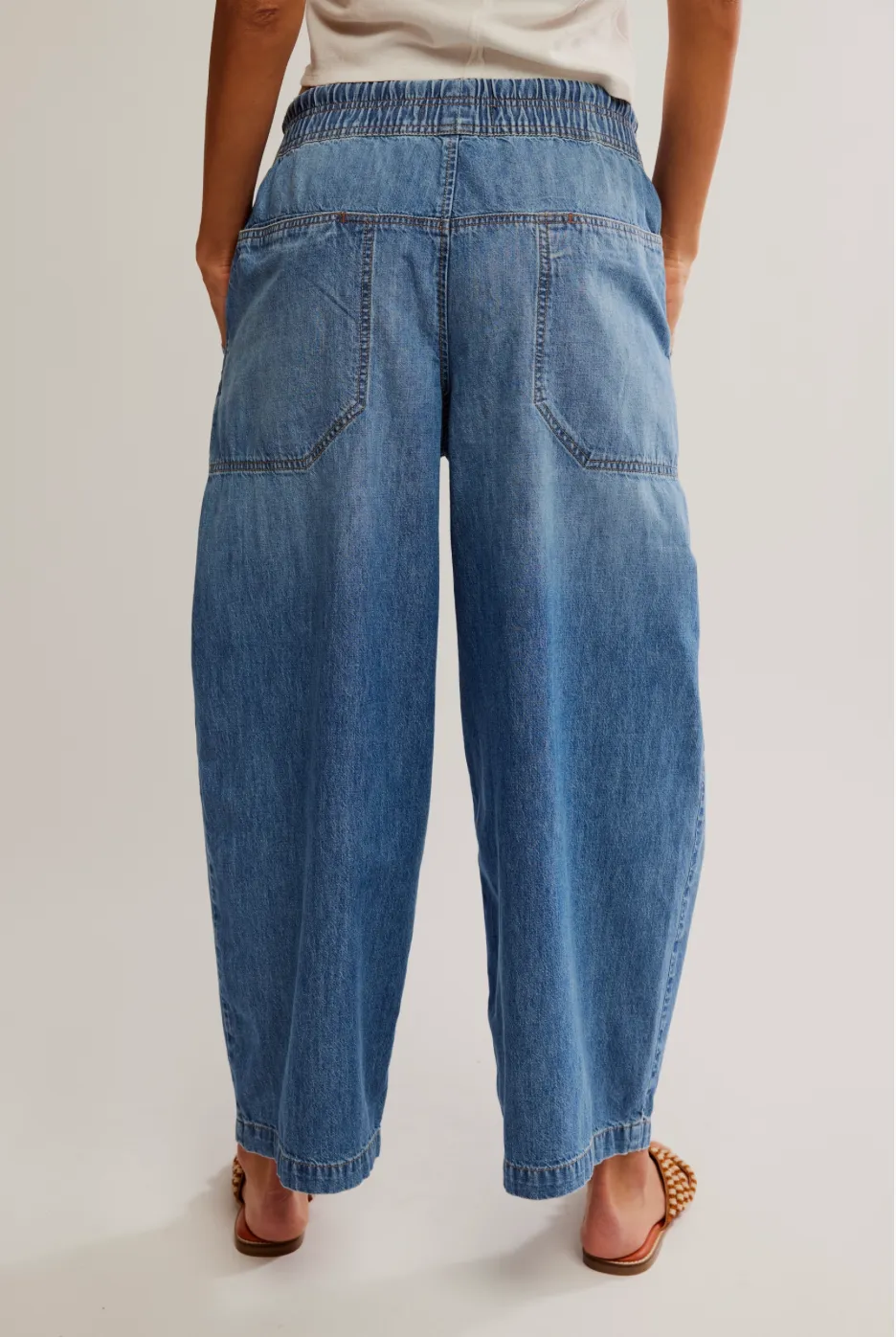 FREE PEOPLE Easy Peasy Pull-On Jeans - No Problem