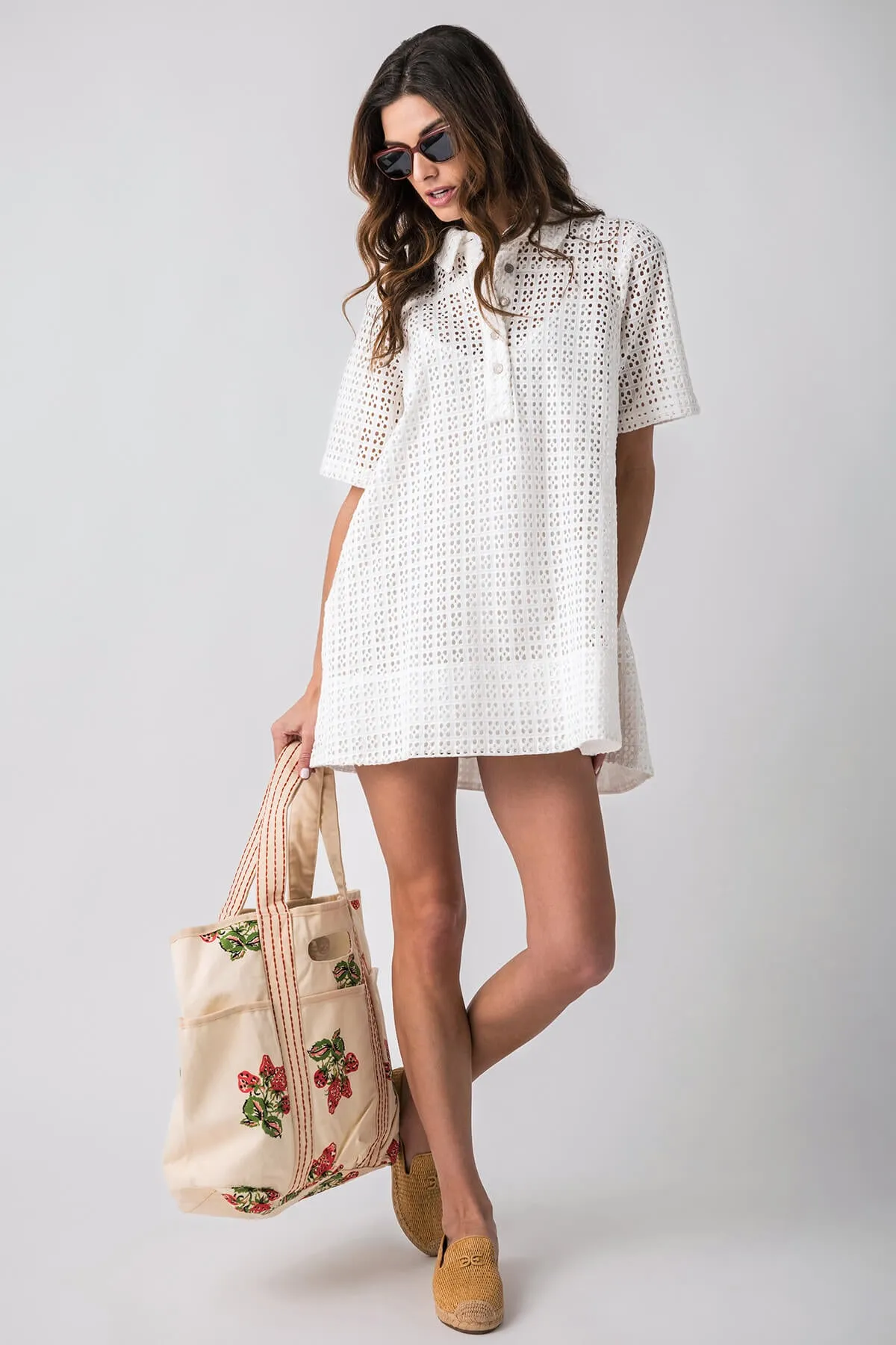 Free People Remino Eyelet Mini Dress