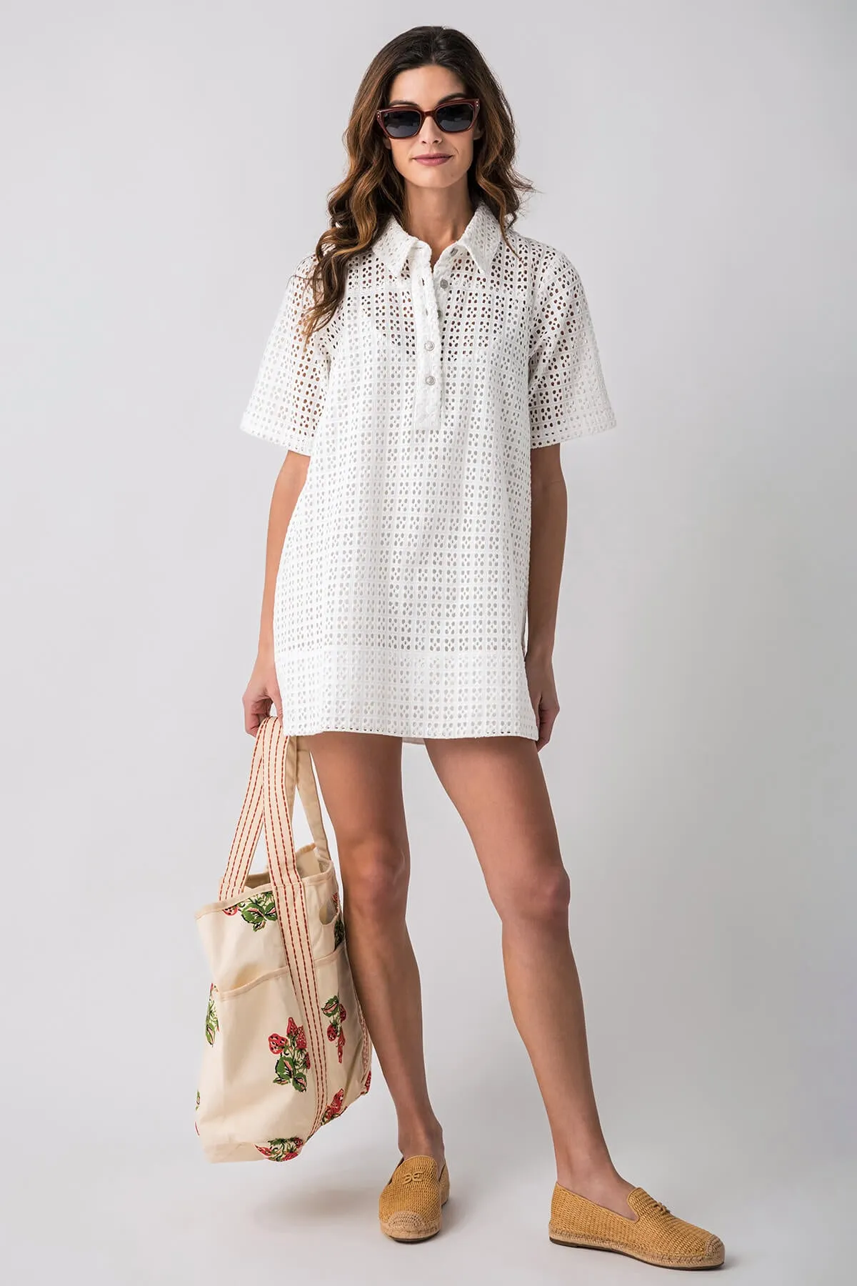 Free People Remino Eyelet Mini Dress