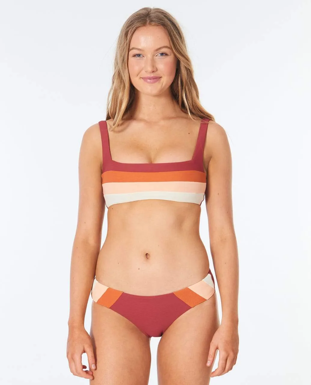 Golden Days Block Bra Swim Top