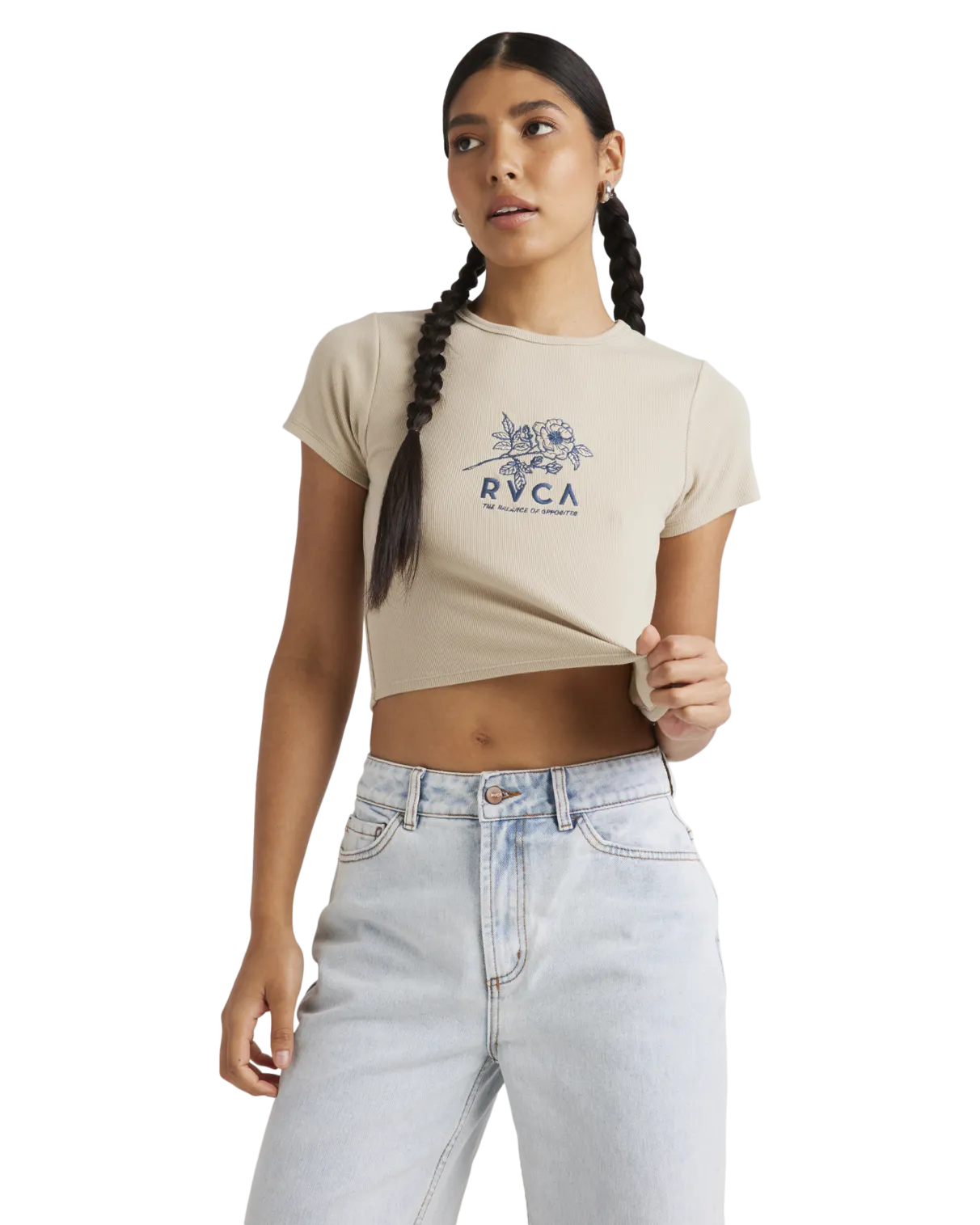 Good Day Baby T-Shirt in Light Khaki