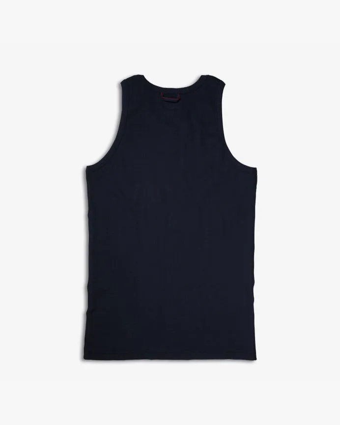 Hemen Biarritz Gari Ribbed Tank Top - Deep Marine