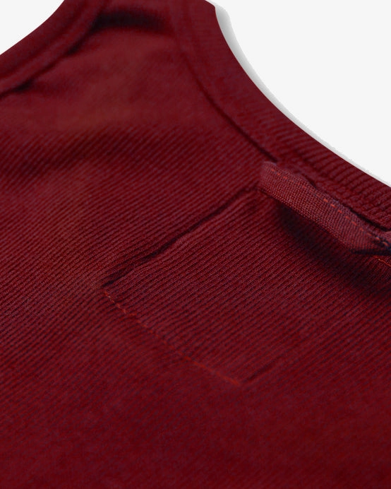 Hemen Biarritz Gari Ribbed Tank Top - Wine Red