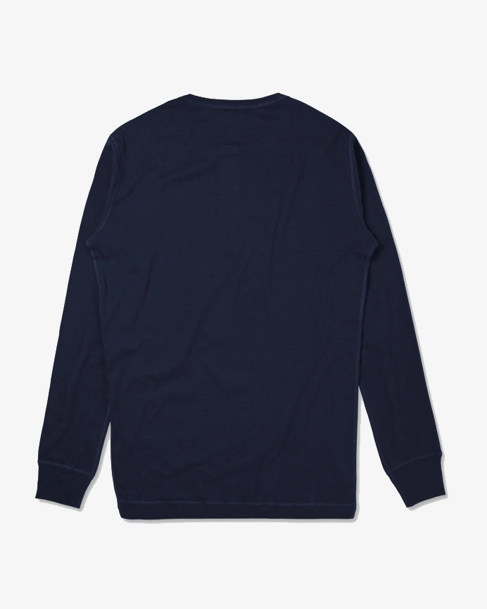 Hemen Biarritz Harri L/S Henley - Deep Marine