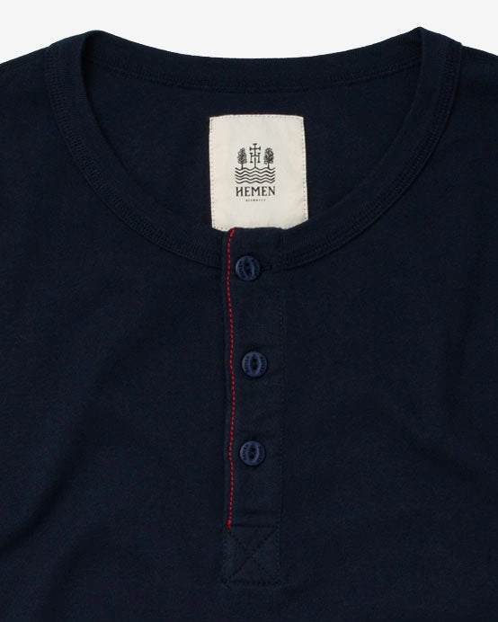 Hemen Biarritz Harri L/S Henley - Deep Marine