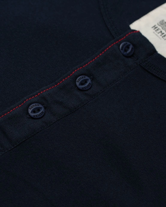 Hemen Biarritz Harri L/S Henley - Deep Marine