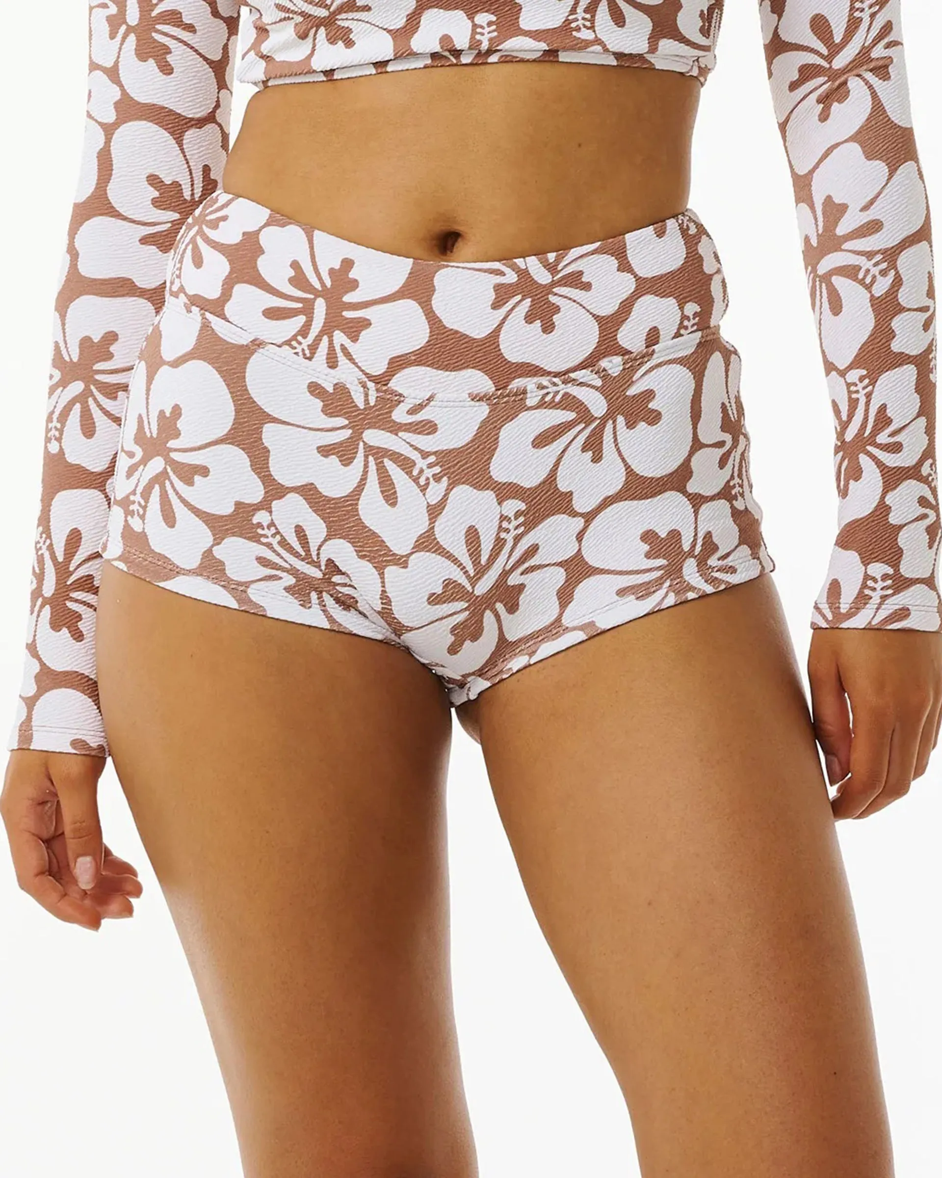 Hibiscus Heat Boyleg Bikini Bottom