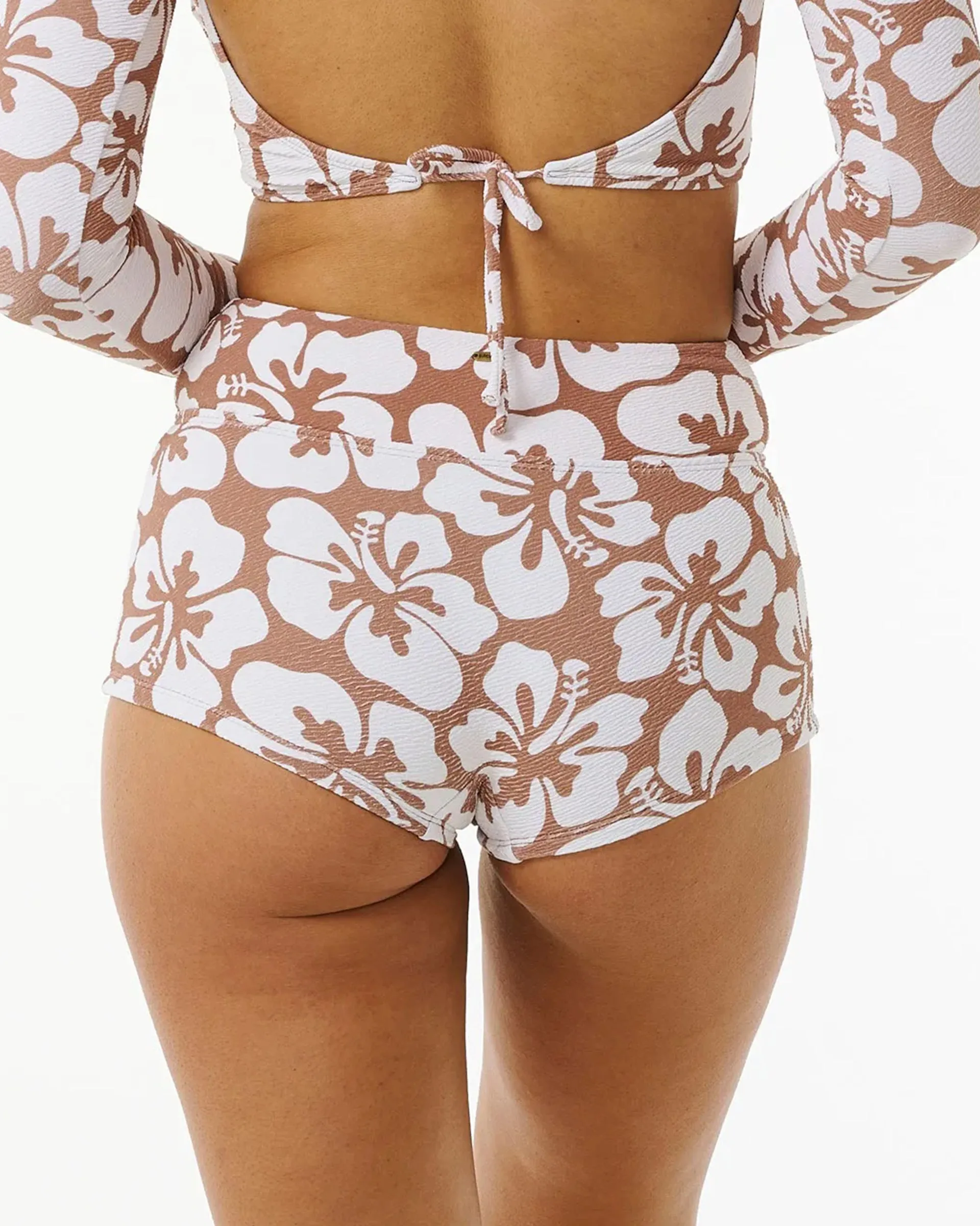 Hibiscus Heat Boyleg Bikini Bottom