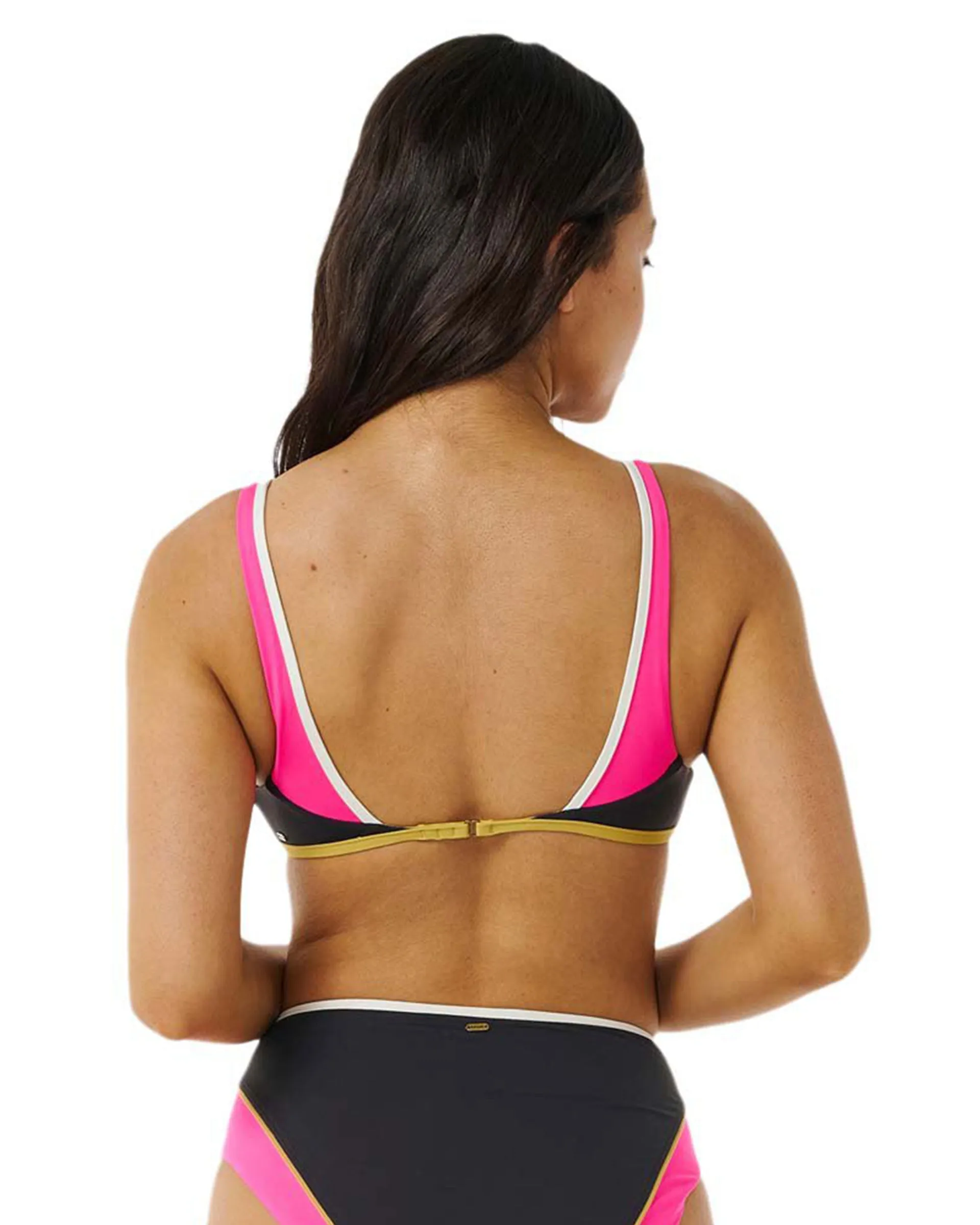 Hibiscus Heat Splice Crop Bikini Top (Past Season)