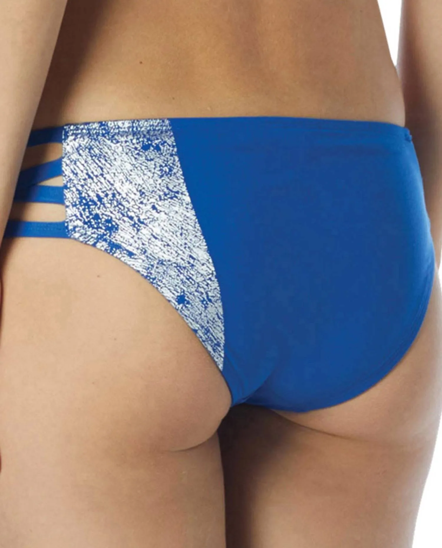 Hipster Bikini Bottom In Cmv Gilded Garden Navy