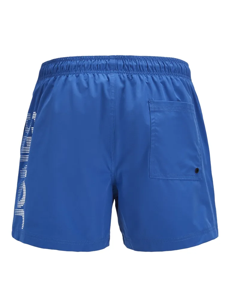 Jack & Jones Maui Stripe Swim Shorts Blue