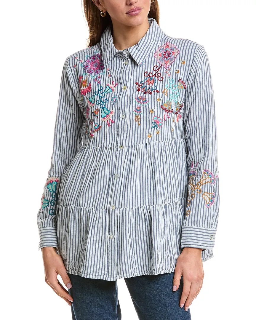 Johnny Was Alesa Tiered Shirt Tunic